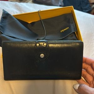 Authentic Fendi, leather wallet